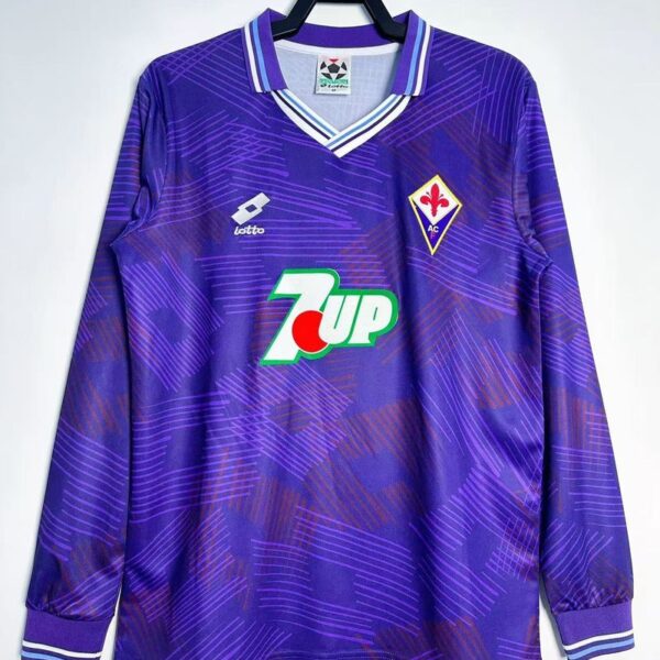 Retro ACF Fiorentina 1992-1993 home Long Sleeve