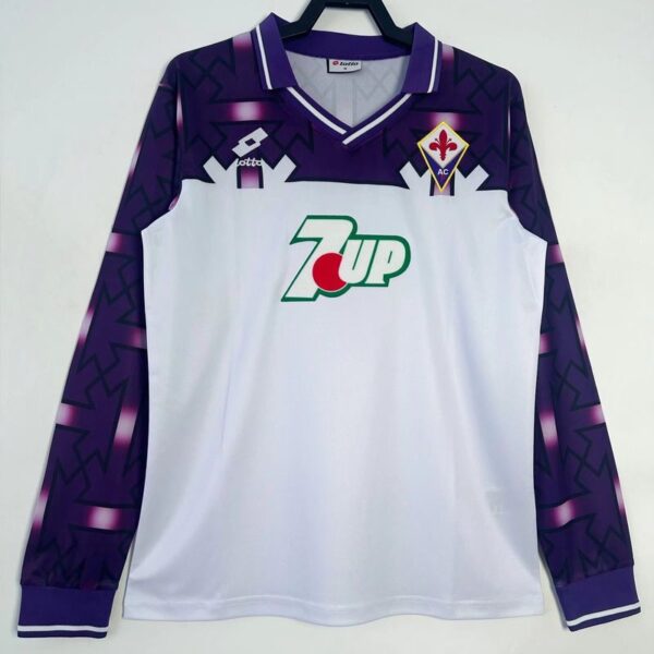 Retro ACF Fiorentina 1992-1993 away Long Sleeve