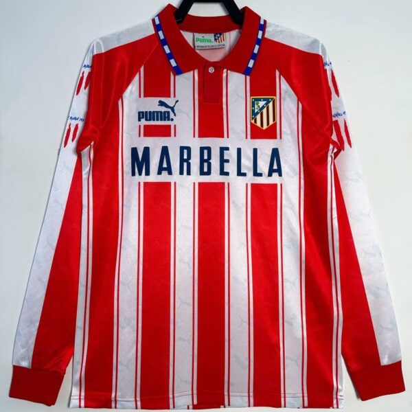 Retro Atletico Madrid 1994-1995 home Long Sleeve