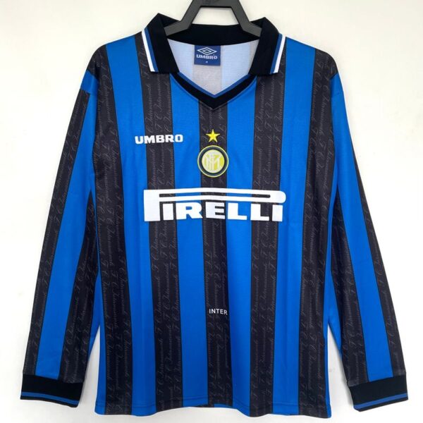 Retro Inter Milano 1997-1998 home Long Sleeve