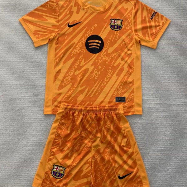 Kid Size FC Barcelona orange Goalkeeper