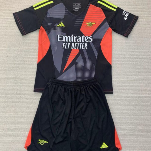Kid Size Arsenal FC 2024-2025 black Goalkeeper