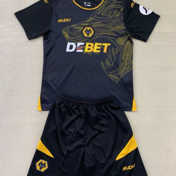 Kid Size Wolverhampton Wanderers 2024-2025 away game