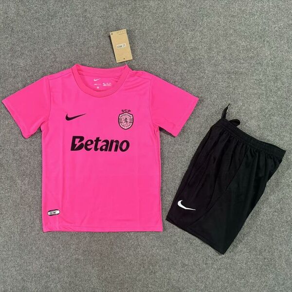 Kid Size Sporting Lisbon training jersey pink