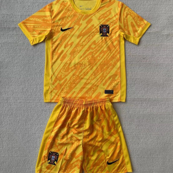 Kid Size Portugal national yellow Goalkeeper