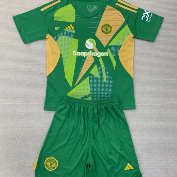 Kid Size Manchester United green Goalkeeper