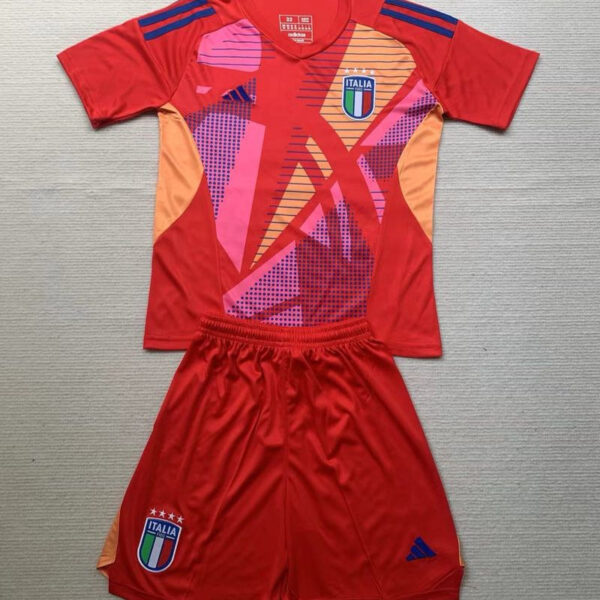 Kid Size Italy national red Goalkeeper