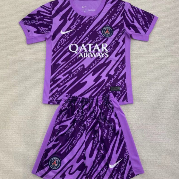 Kid Size PSG Paris Saint-Germain purple Goalkeeper