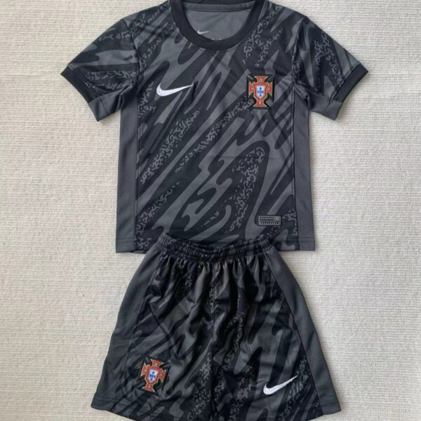 Kid Size Portugal national black Goalkeeper