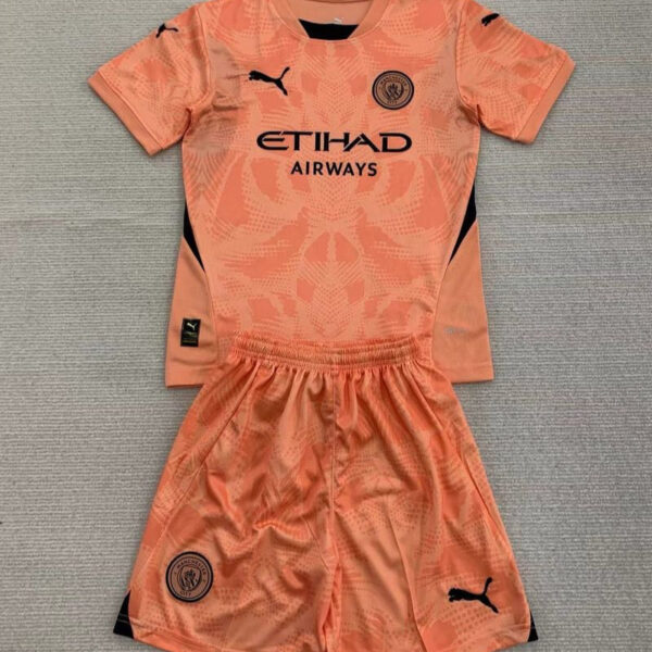 Kid Size Manchester City orange Goalkeeper