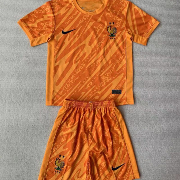 Kid Size France national orange Goalkeeper