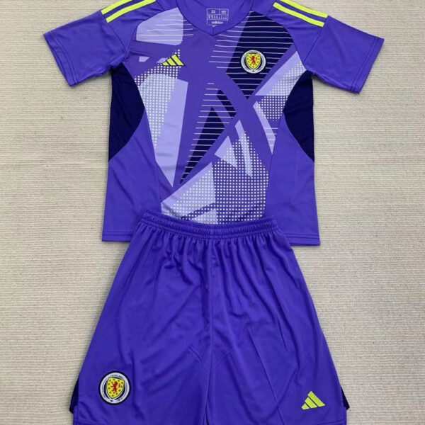 Kid Size Scotland national purple Goalkeeper