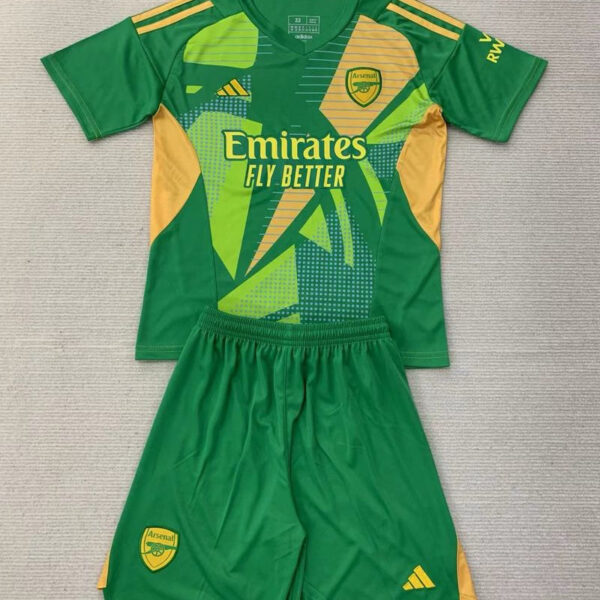 Kid Size Arsenal FC 2024-2025 green Goalkeeper