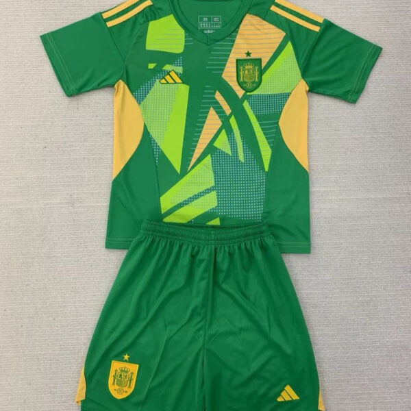 Kid Size Spain national green Goalkeeper