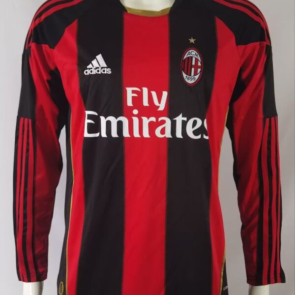 Retro AC Milan 2010-2011 home Long Sleeve
