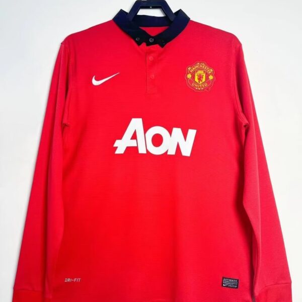 Retro Manchester United 2013-2014 home Long Sleeve