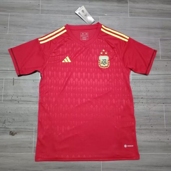 Retro Argentina national 2022 Goalkeeper 3stars red