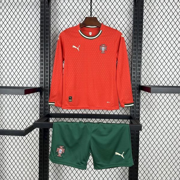 Kid Size Portugal national 2025-2026 home Long sleeve