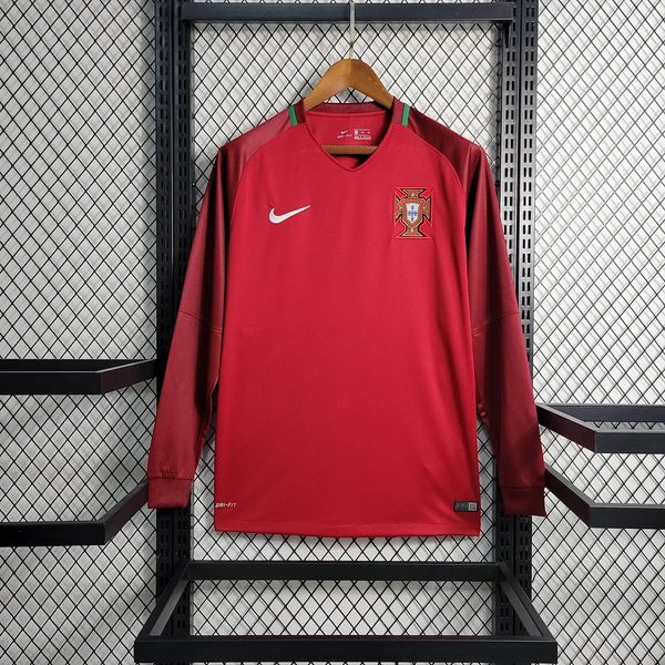 Retro Portugal national 2016 home Long Sleeve