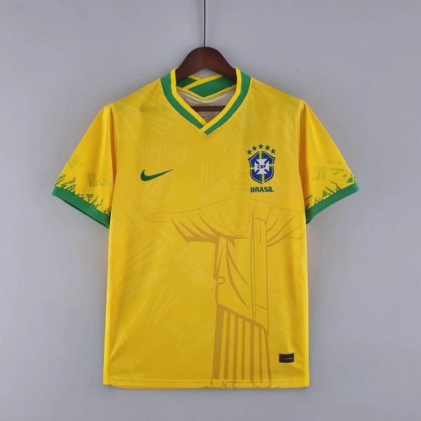 Brazil national 2022 Classic Yellow Soccer Jersey